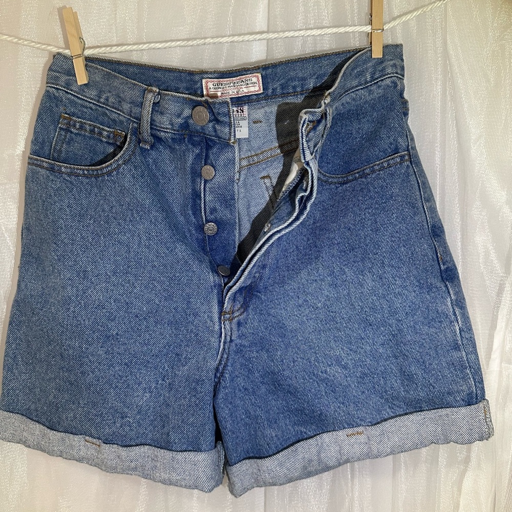 Women’s Blue Denim High Wasted Vintage Guess A Georges Marciano Design Size 39